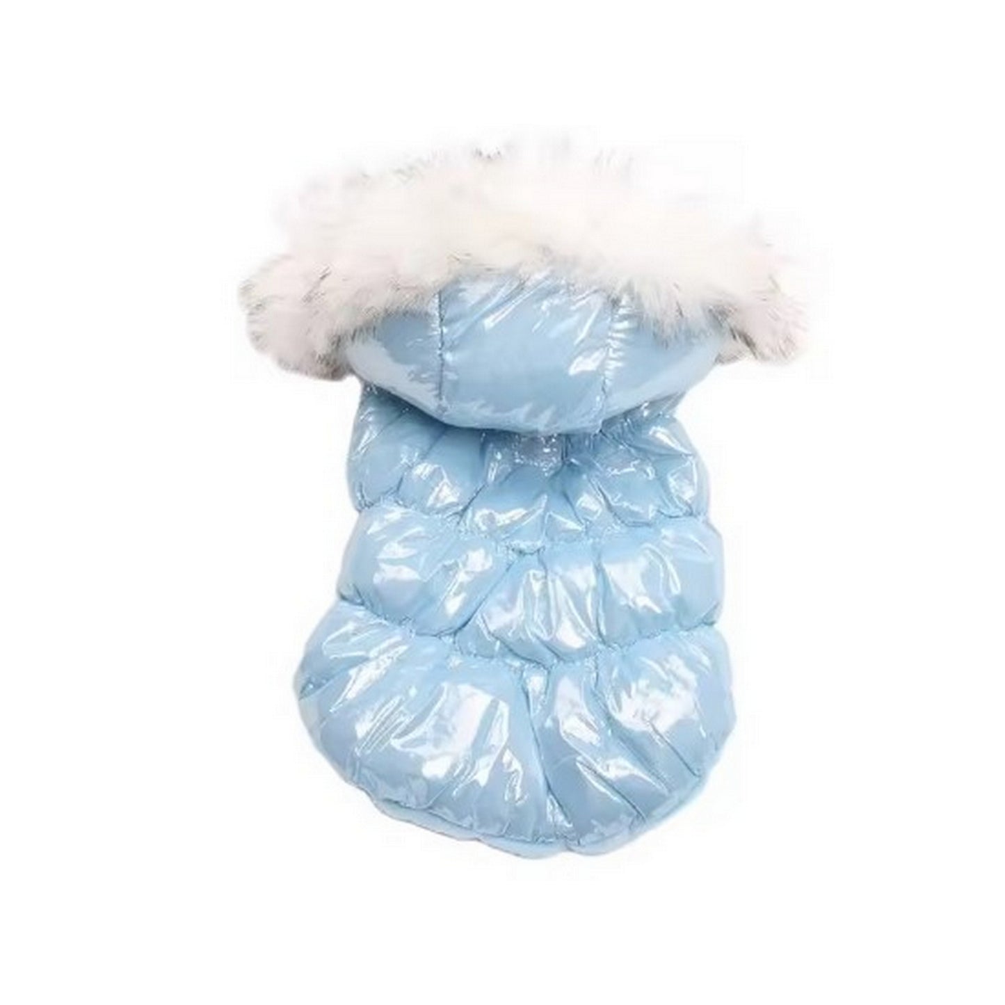 Doudoune bleu chien