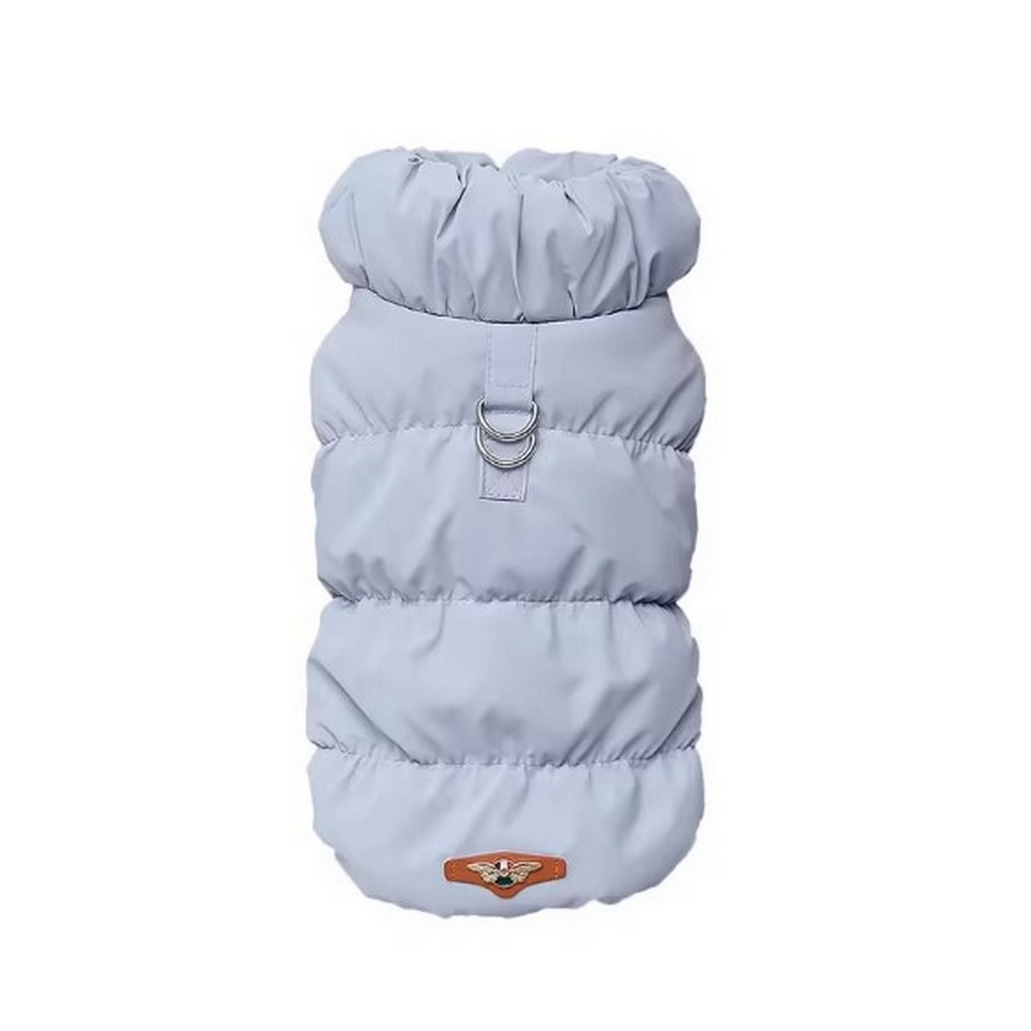 Manteau chien gris chaud
