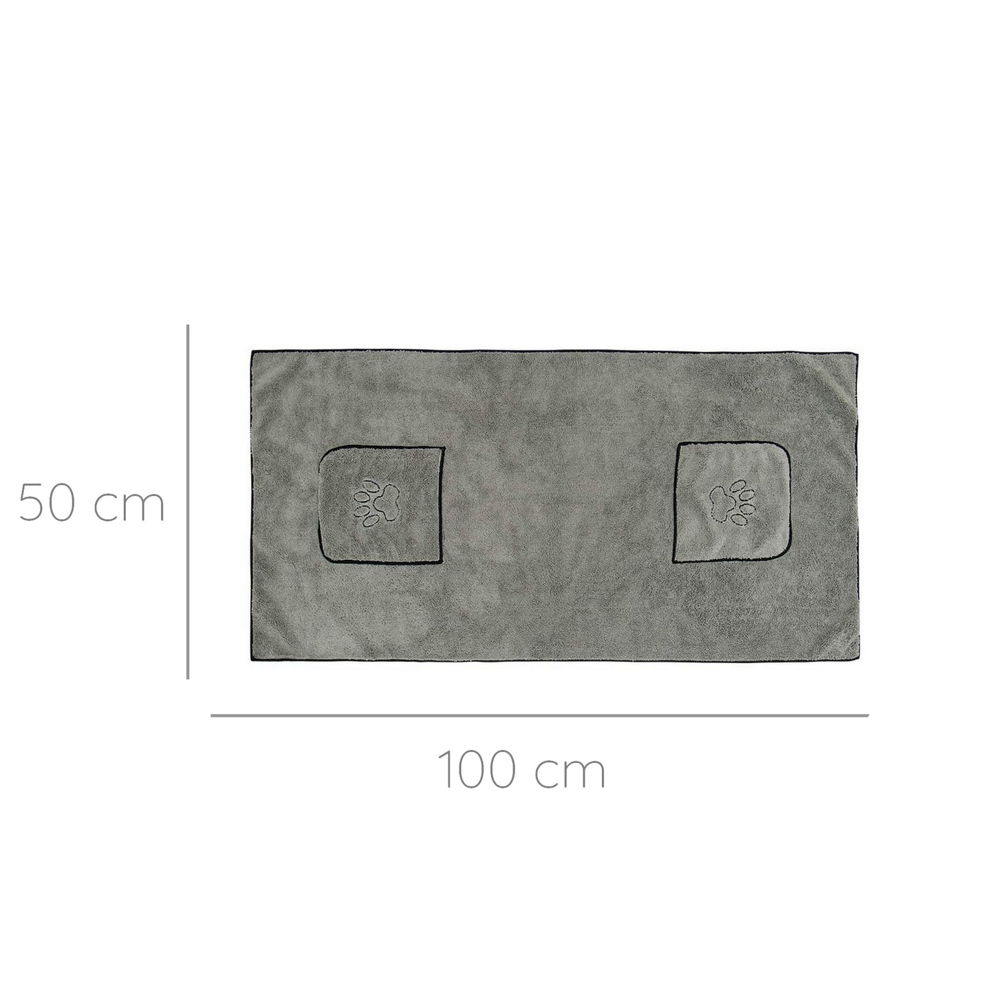 serviette pour chien avec poches