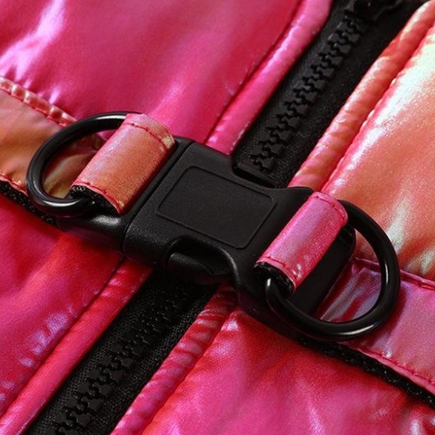 Manteau glossy rose