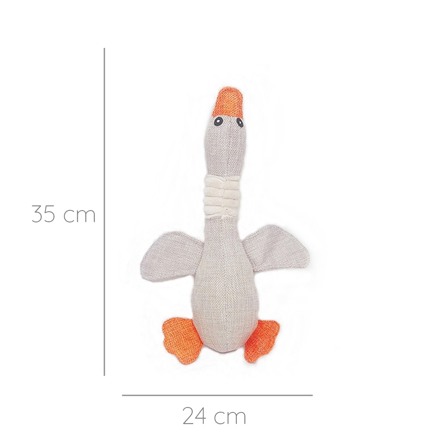 Peluche canard gris