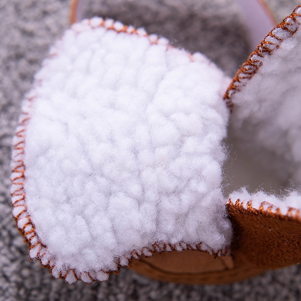 Chaussures rembourrées chien neige