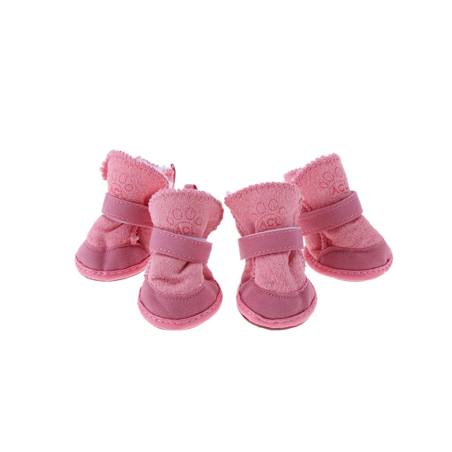 Chaussures rose pour chien