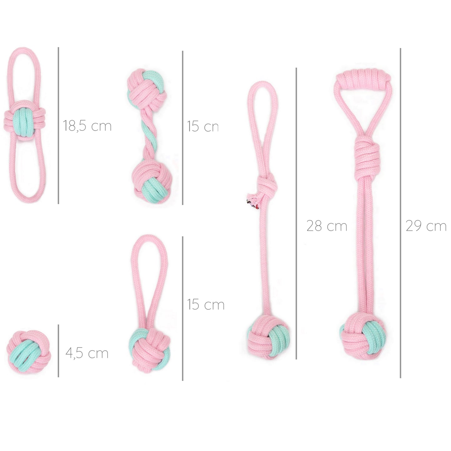 Lot 6 jouets pastel