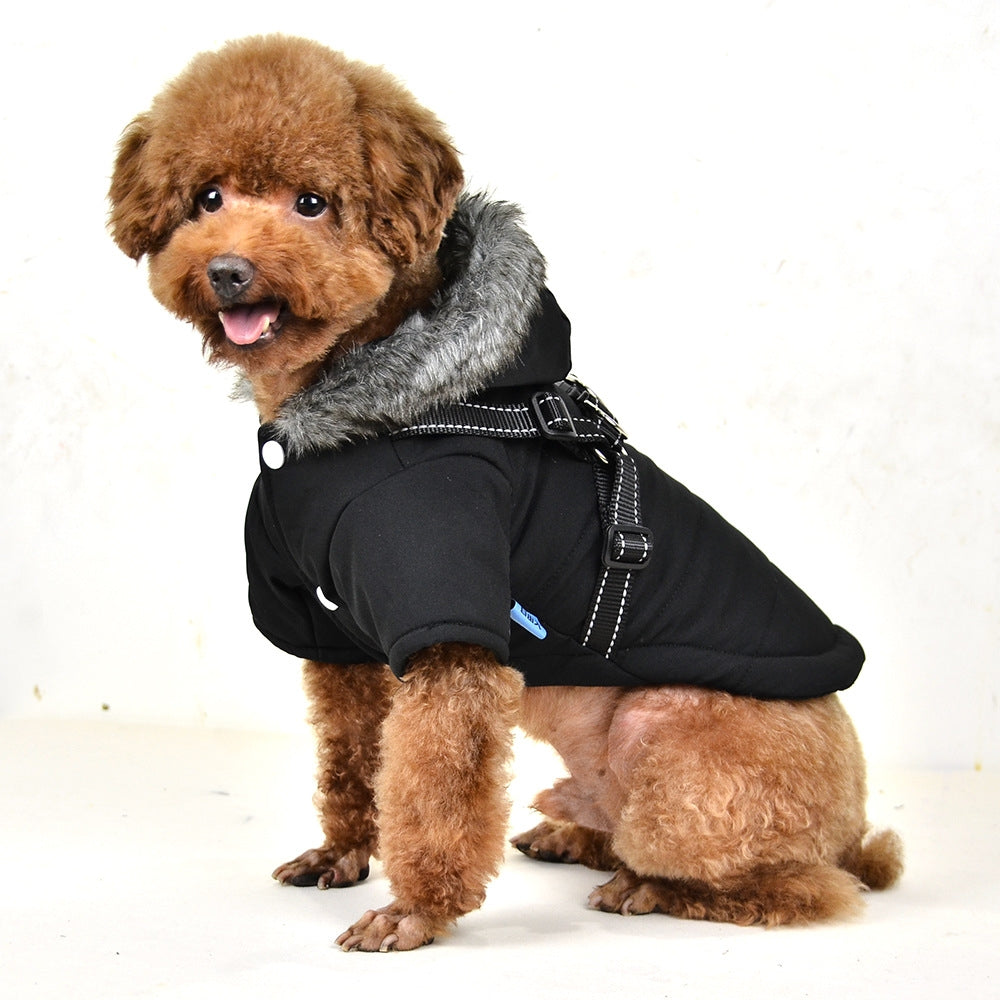 Manteau harnais noir