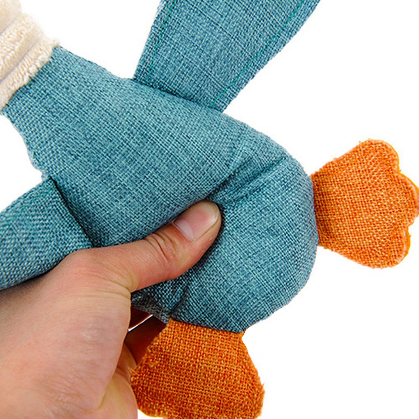 Peluche canard bleu
