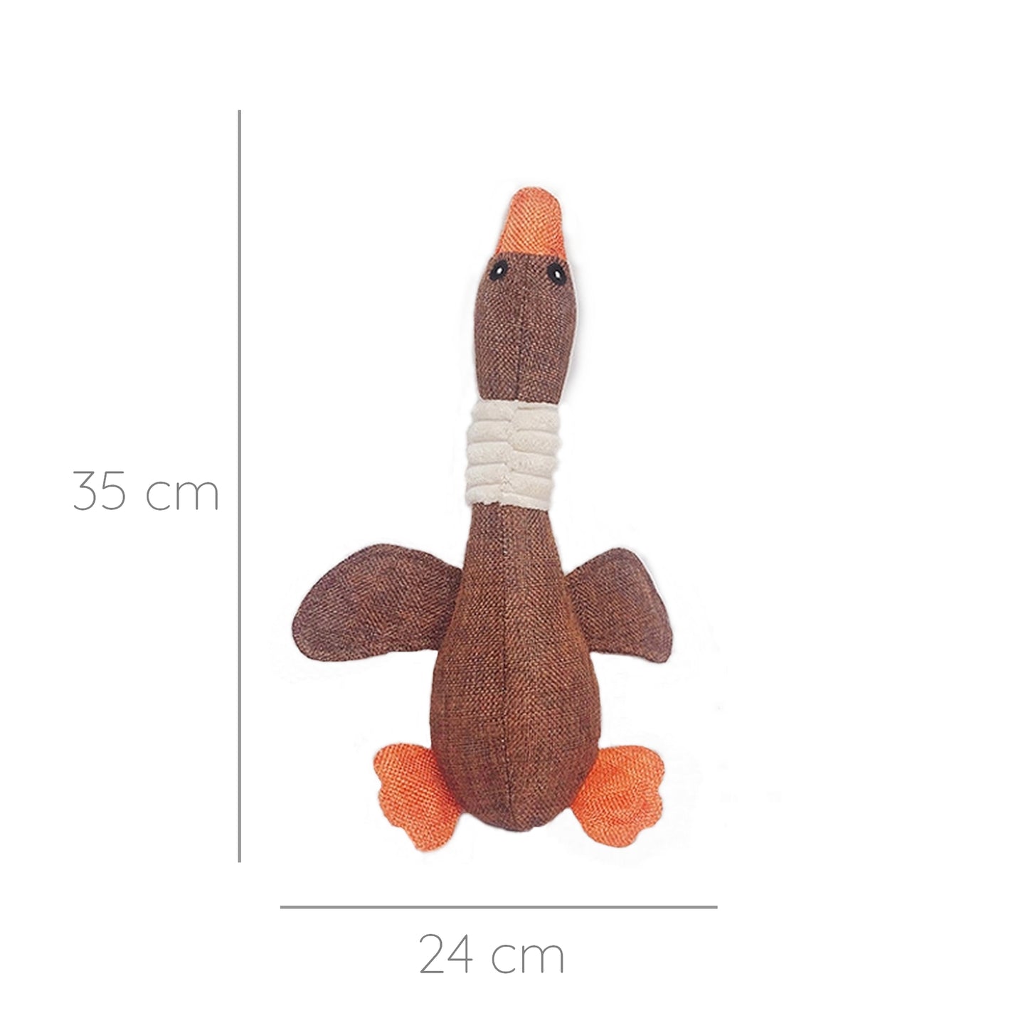Peluche canard marron
