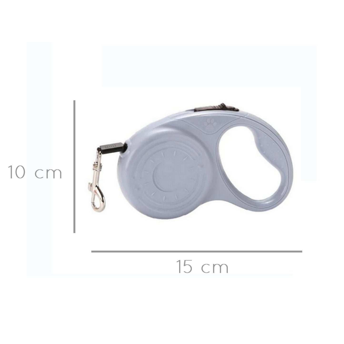 Laisse design gris poivré