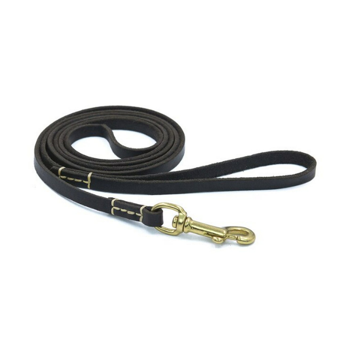Laisse cuir noir