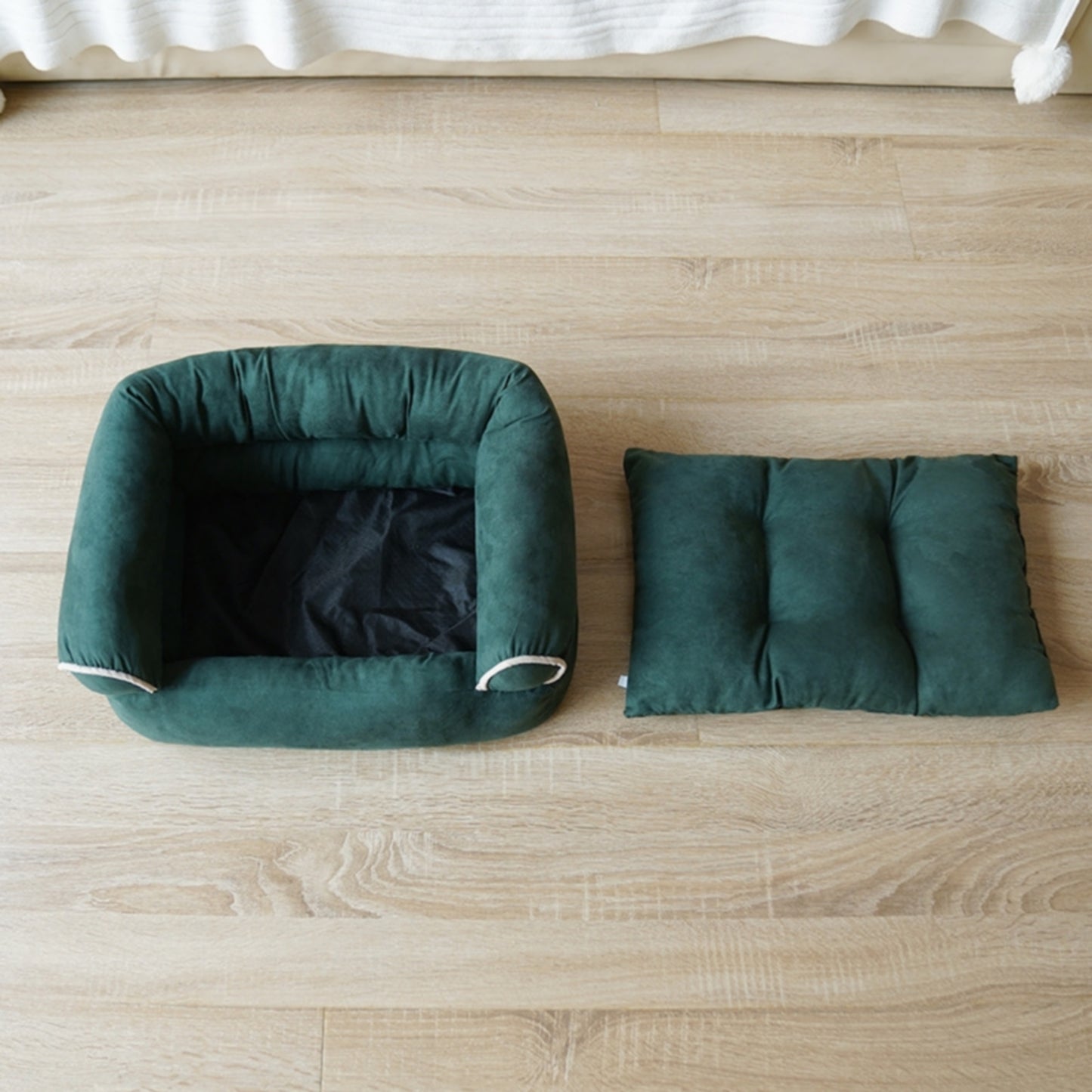 Lit canapé vert émeraude