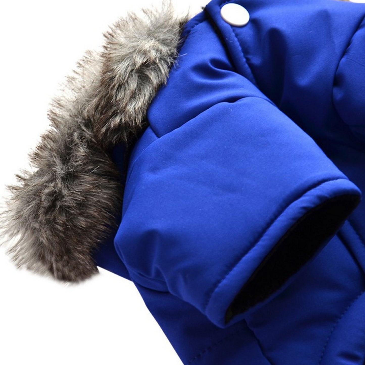 Grand manteau harnais bleu