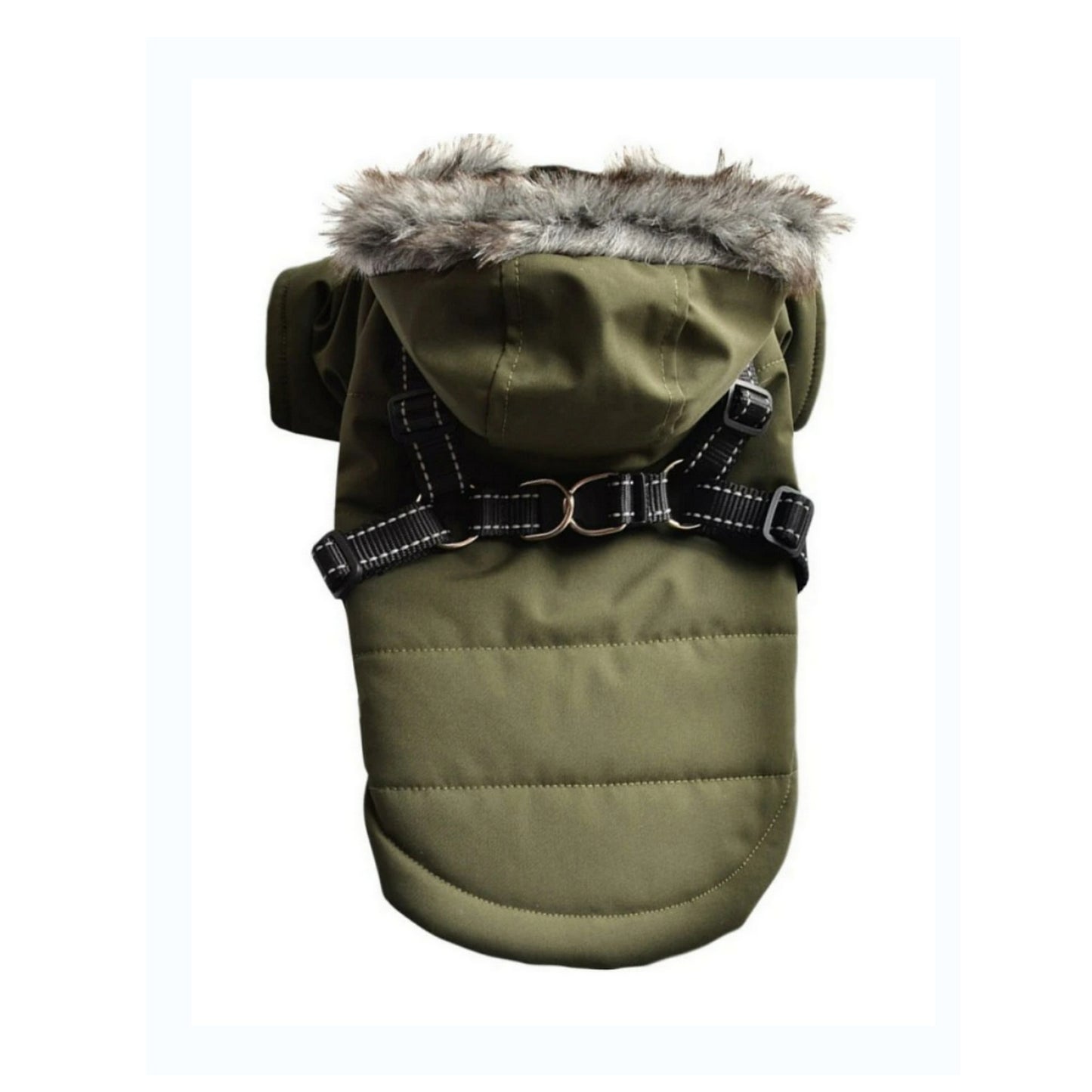 Manteau harnais kaki