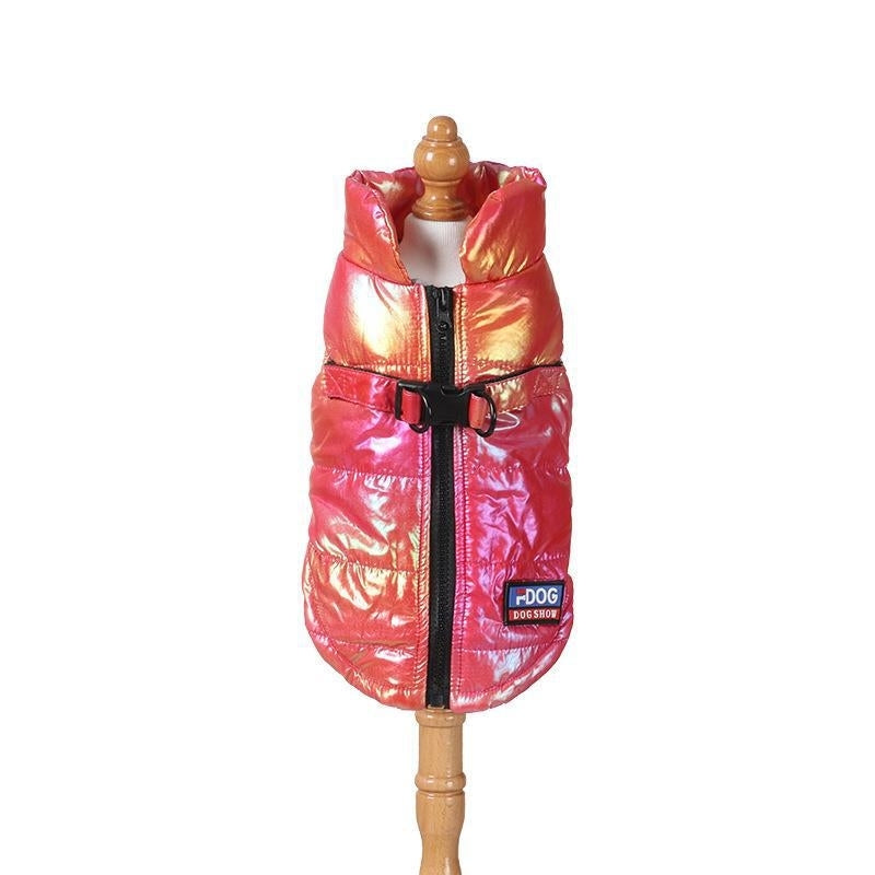Manteau glossy rose