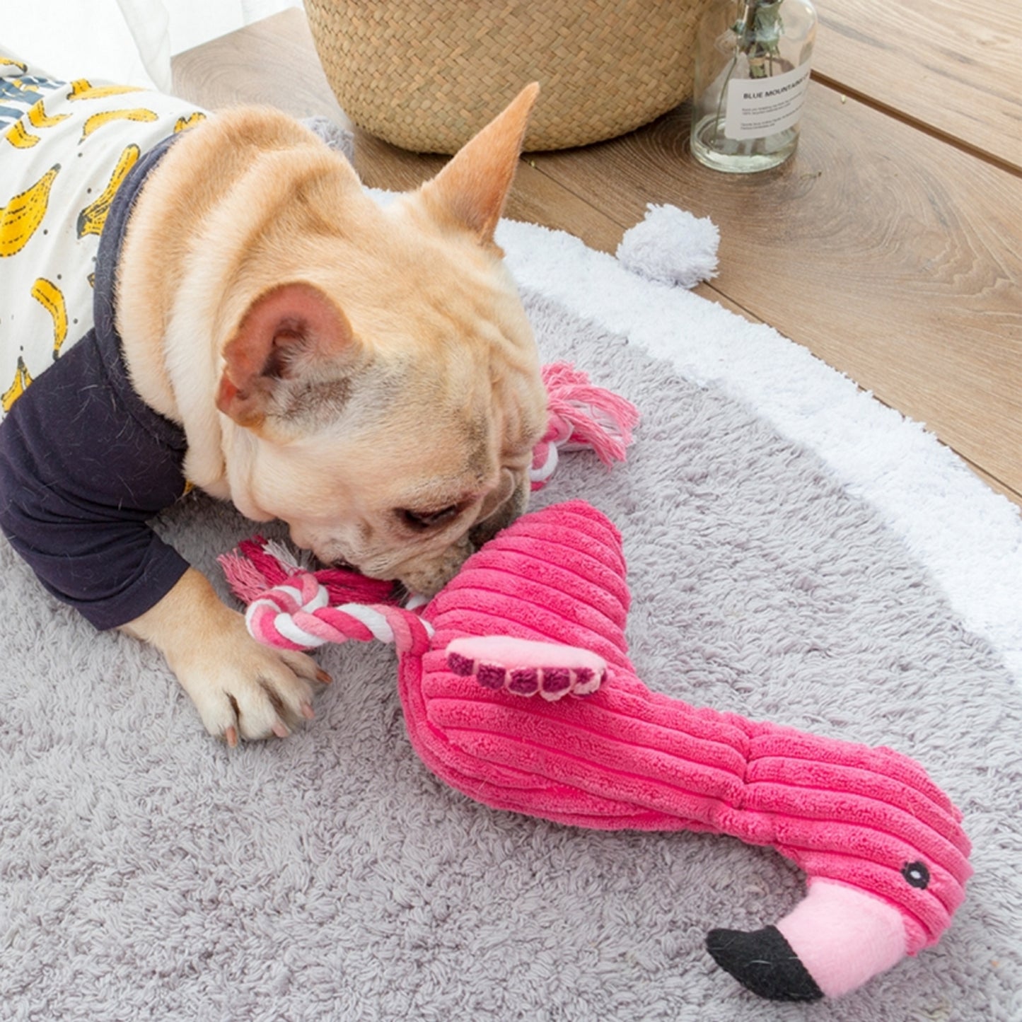 Peluche flamand rose pop