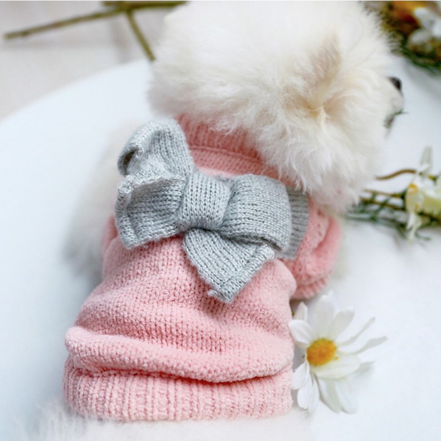 Pull rose mignon pour chien
