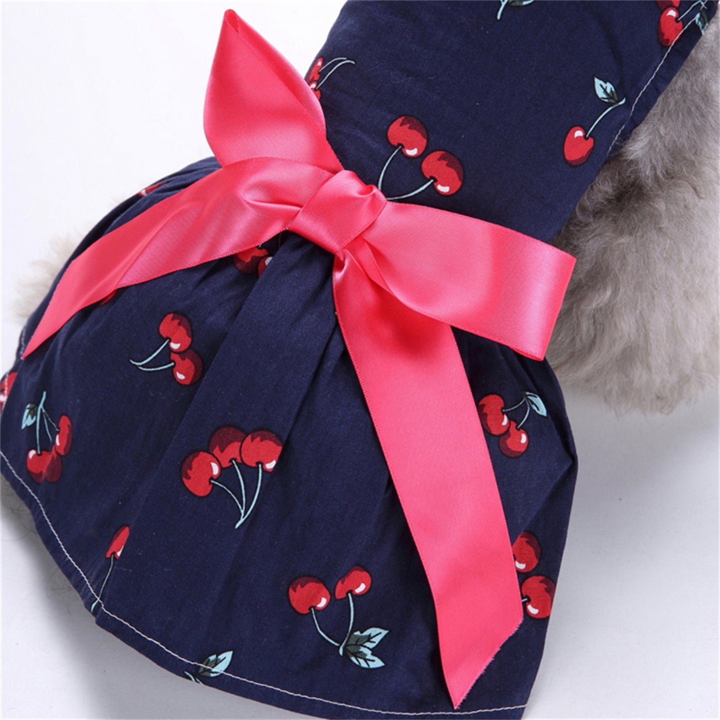 Robe pour chien bleu rose