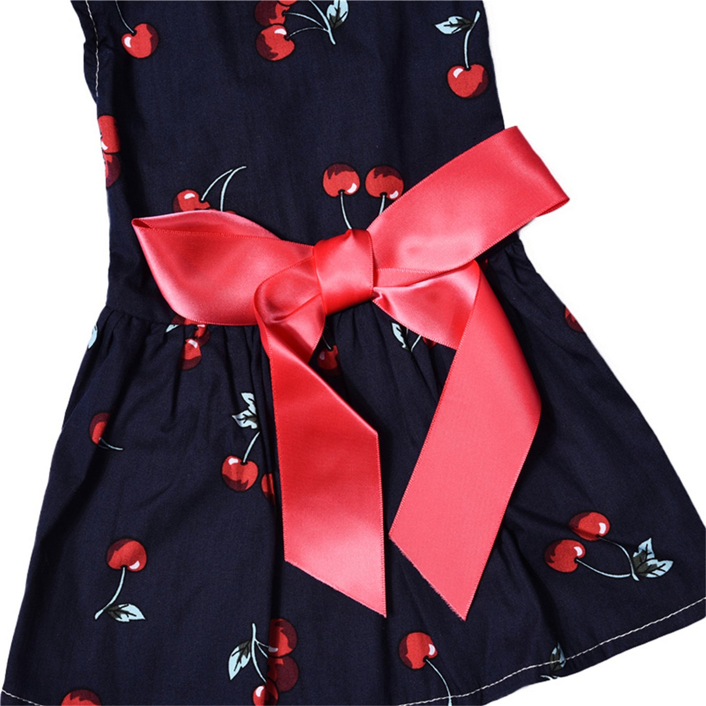 Robe pour chien nœud rose