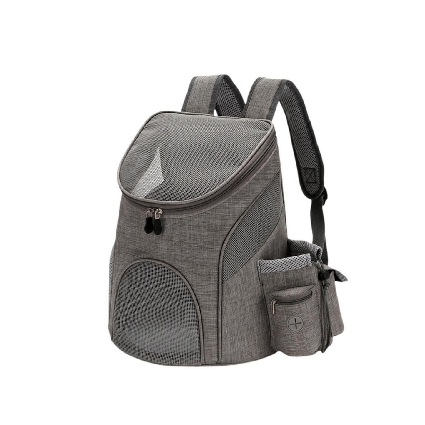 Sac à dos transport chien gris