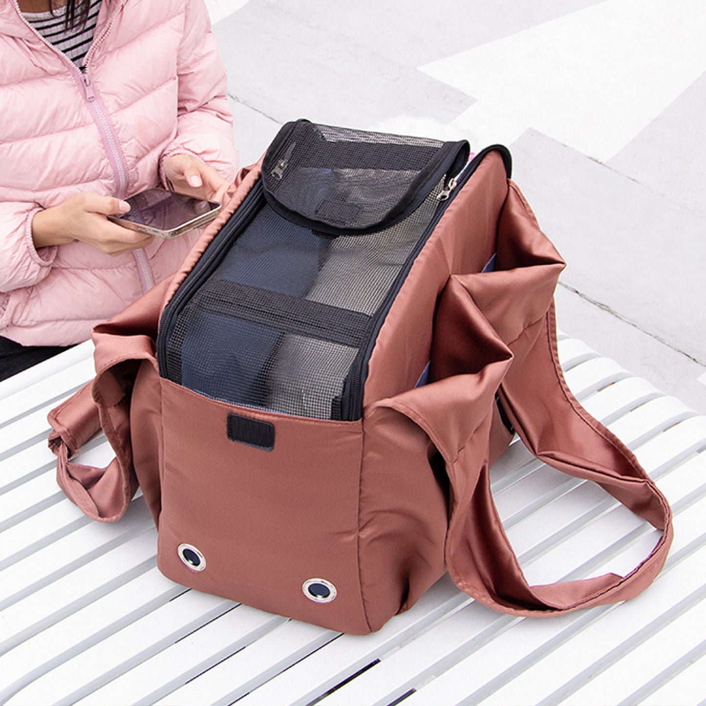 Sac caisse de transport pour chien