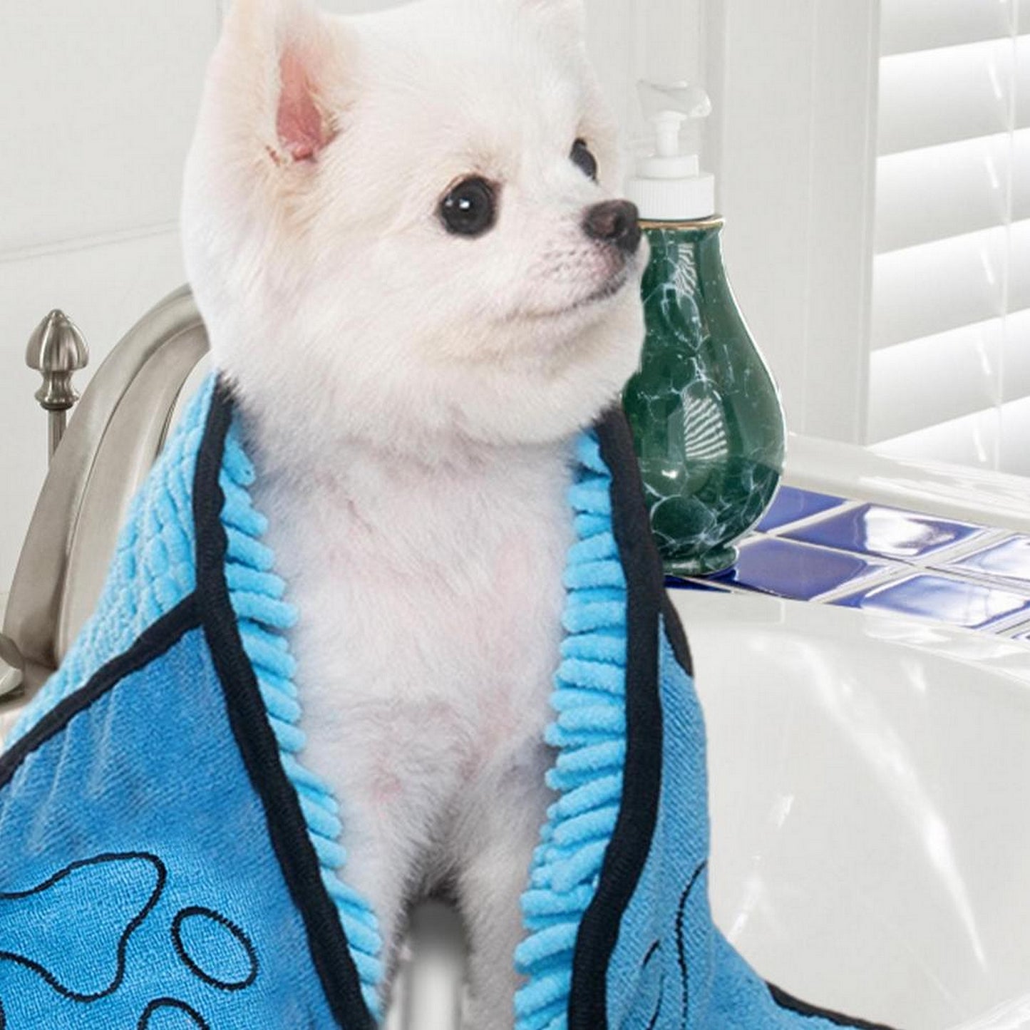 Serviette de bain pour chien