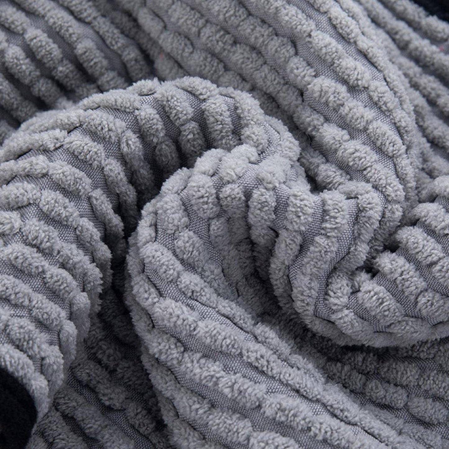 Serviette douce pour chien gris