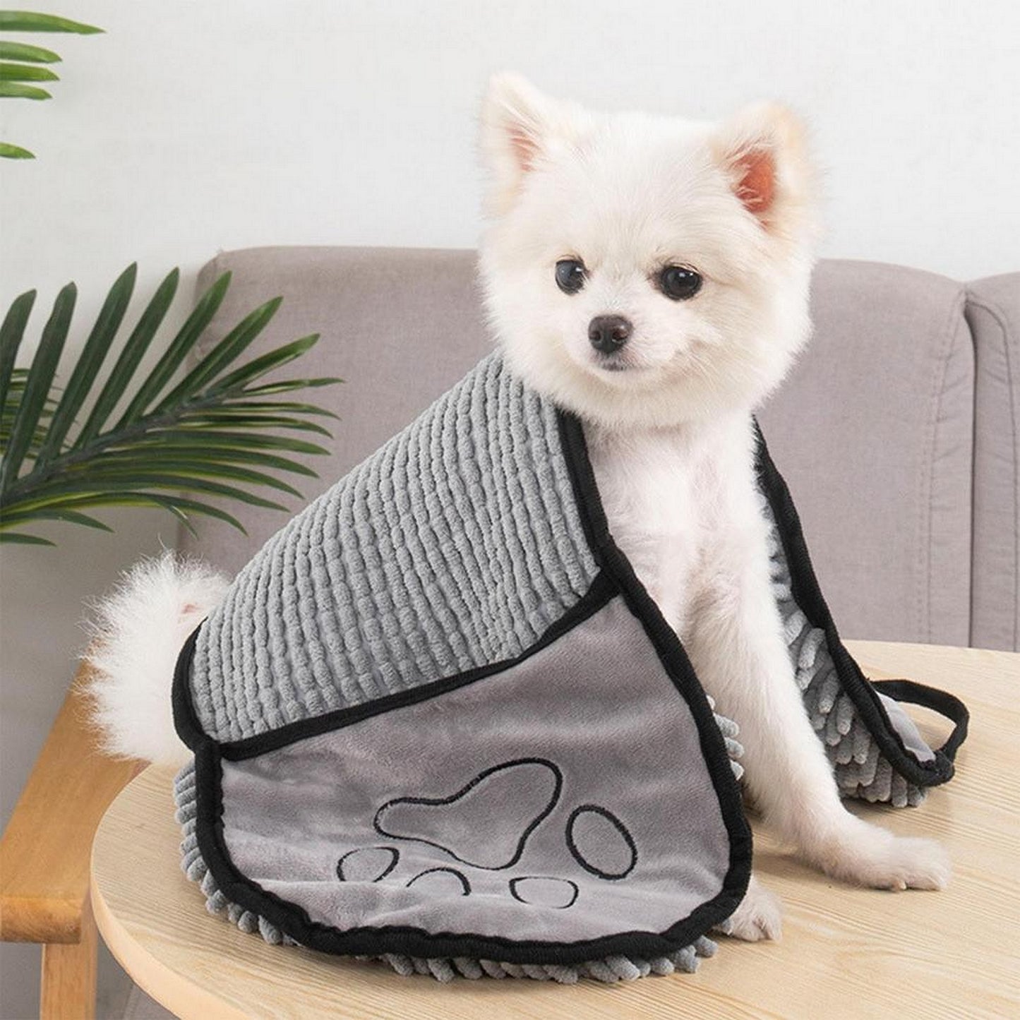 Serviette de douche pour chien