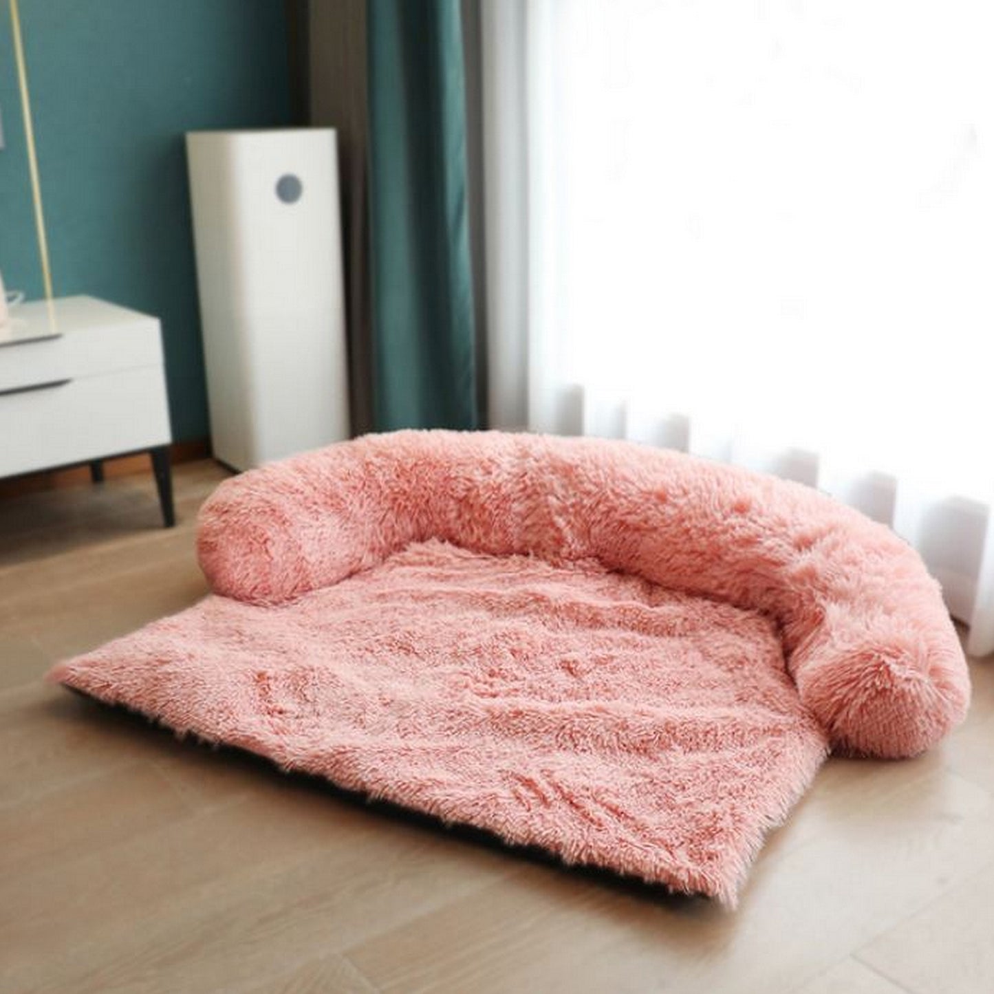 Tapis pour chien rose doux