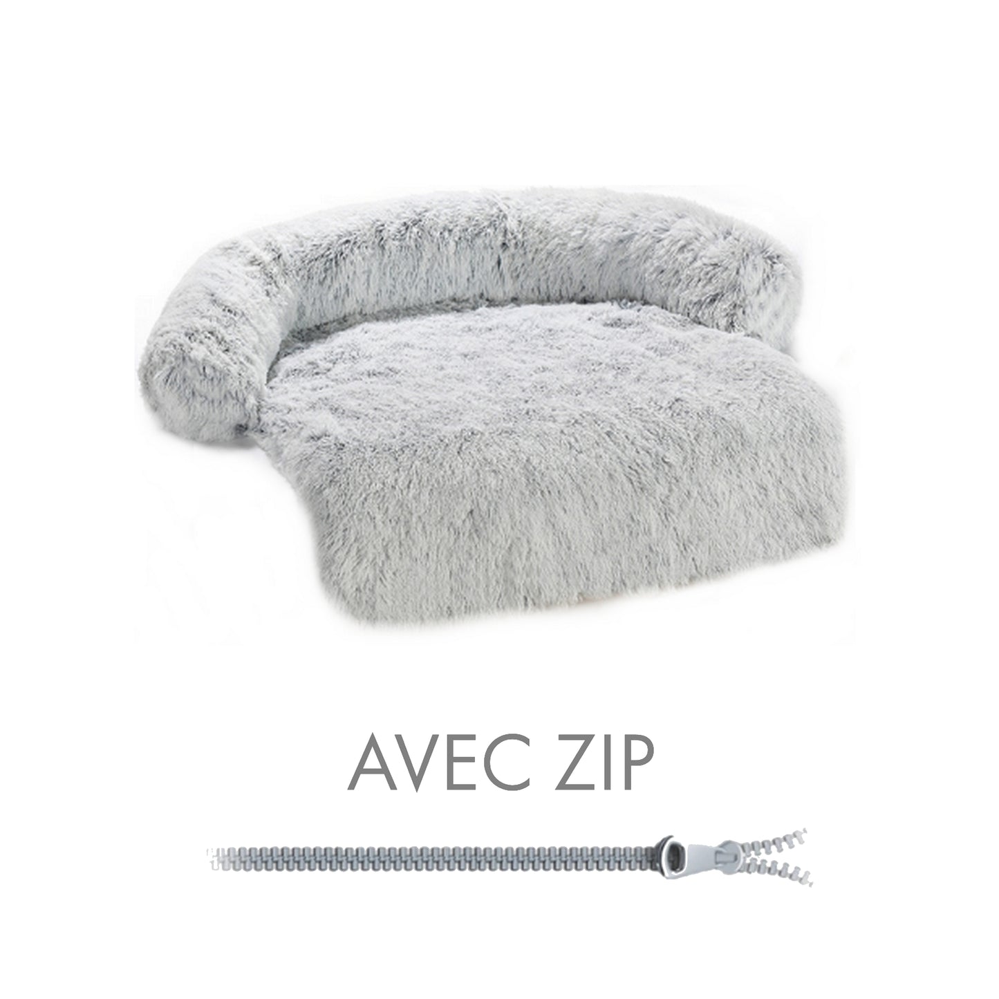 Tapis de canapé pour chien gris
