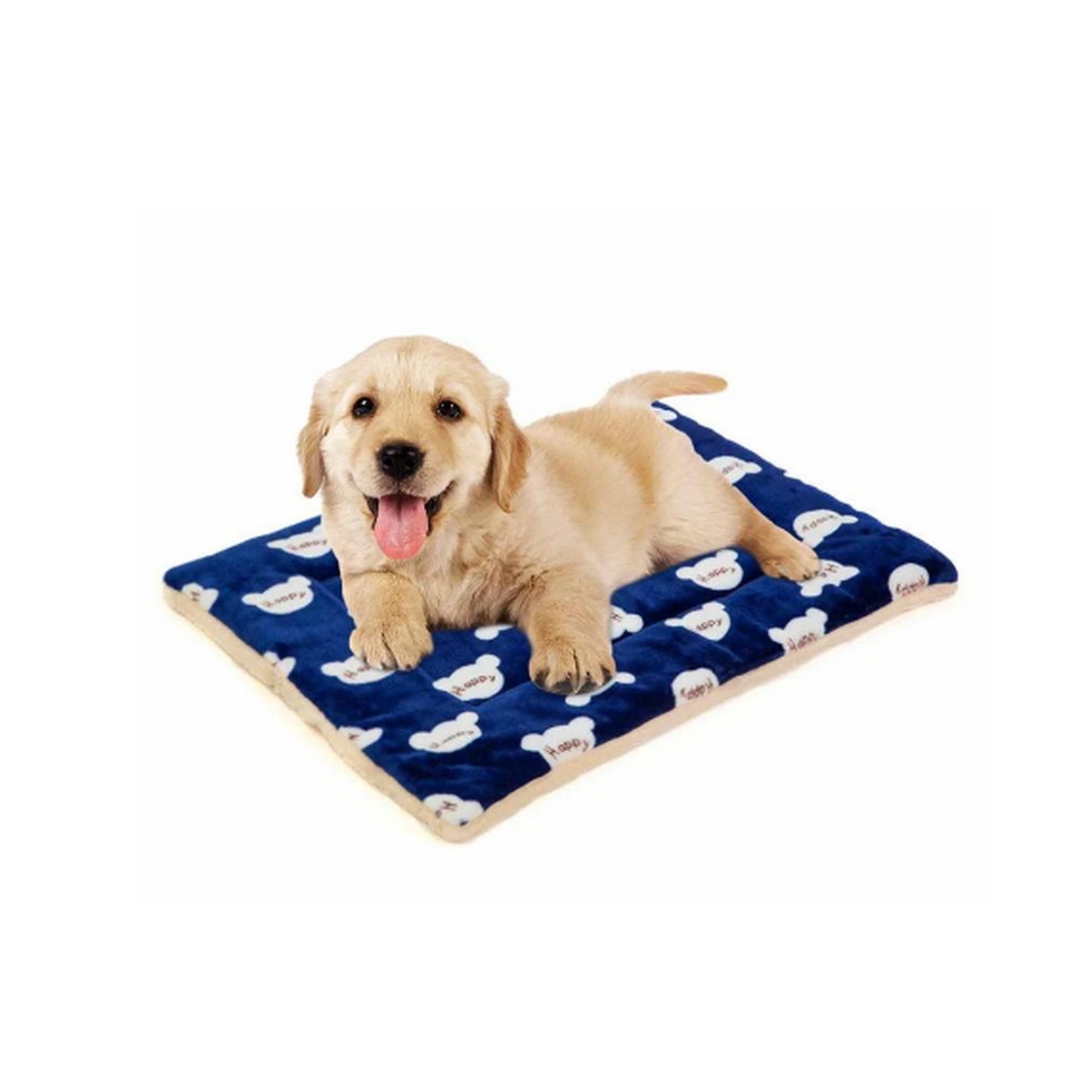 Tapis panier pour chien bleu
