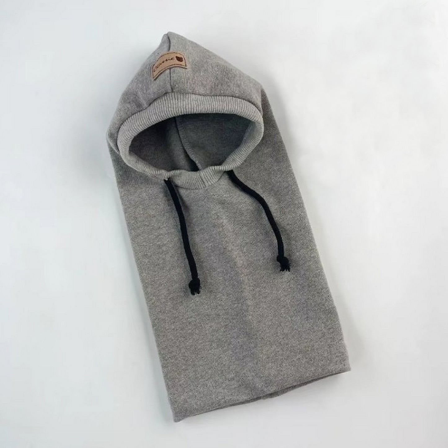cagoule chaude chien gris