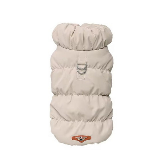 Manteau pour chien rembourré beige