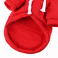 Sweat capuche rouge