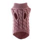 Pull tricot rose pour chien