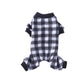 Pyjama pour chien à carreaux