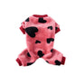 Pyjama pour chien rose cœur