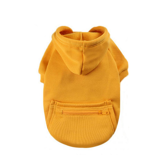 Sweat capuche jaune